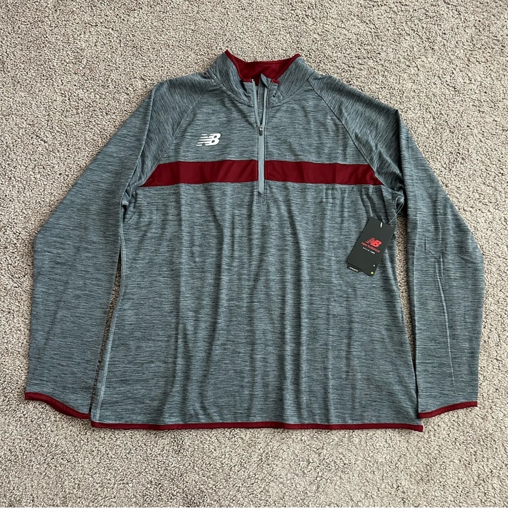 New Balance Sweater Womens Quarter Zip Lightweight Active Size XS